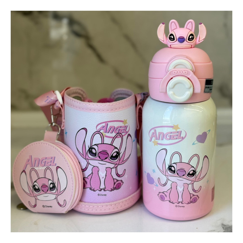 فلاسک کودک دیزنی طرح آنجل با کاور و کیف گنجایش 0.5 لیتر - تصویر 5