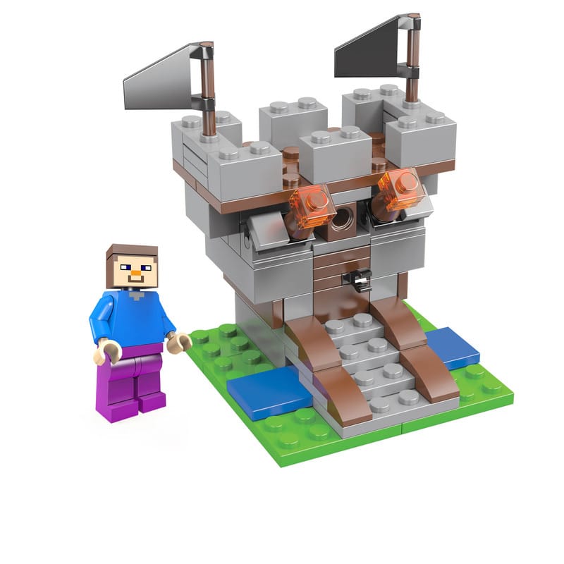 لگو ماینکرفت ورودی معدن و ریل ساختنی 88 تکه بیتی Minecraft - تصویر 2