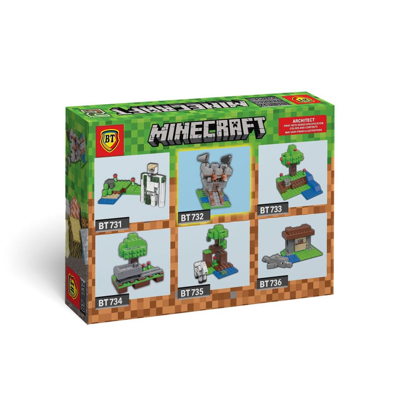 لگو ماینکرفت ورودی معدن و ریل ساختنی 88 تکه بیتی Minecraft